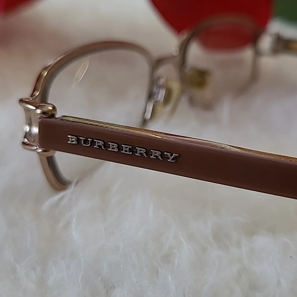 Vintage Burberry Frames Prescription eyeglasses B 1015 1011 preowned Gold Brown